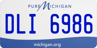 MI license plate DLI6986