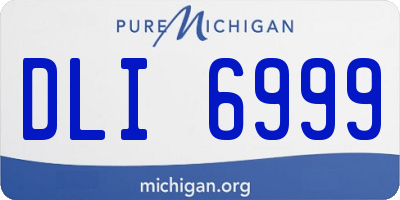 MI license plate DLI6999