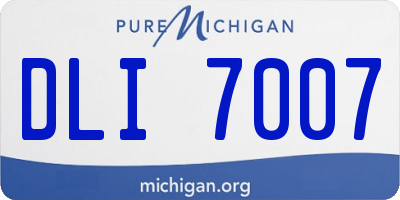 MI license plate DLI7007