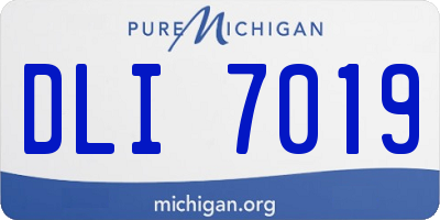 MI license plate DLI7019