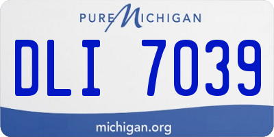 MI license plate DLI7039