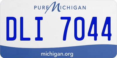 MI license plate DLI7044