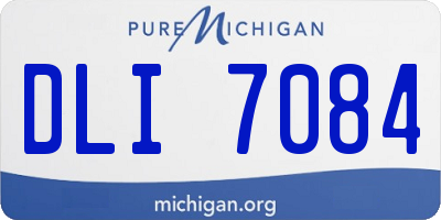 MI license plate DLI7084