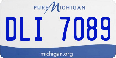 MI license plate DLI7089