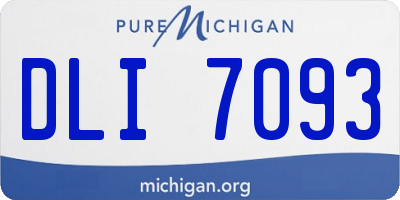 MI license plate DLI7093