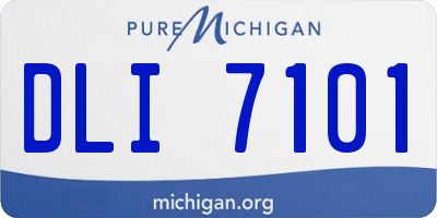MI license plate DLI7101