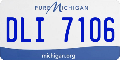 MI license plate DLI7106