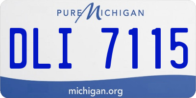 MI license plate DLI7115