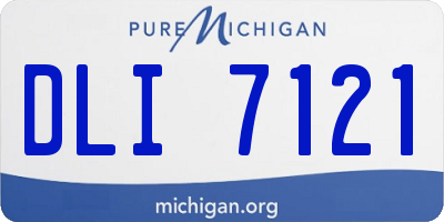 MI license plate DLI7121