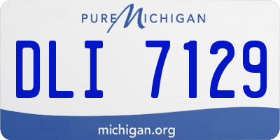 MI license plate DLI7129