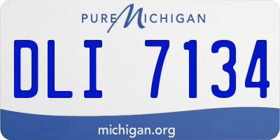 MI license plate DLI7134