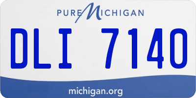 MI license plate DLI7140