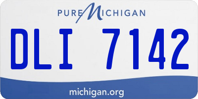 MI license plate DLI7142