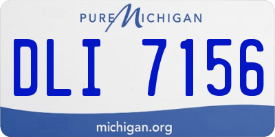 MI license plate DLI7156