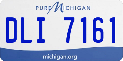 MI license plate DLI7161