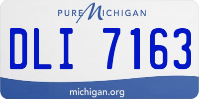 MI license plate DLI7163