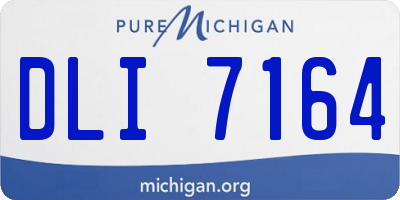 MI license plate DLI7164