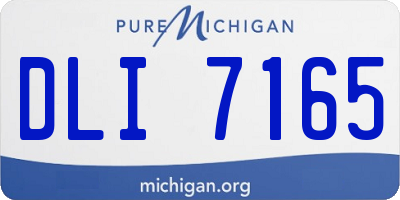 MI license plate DLI7165