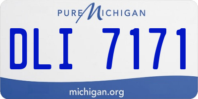 MI license plate DLI7171