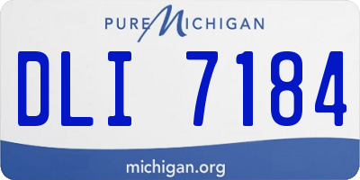 MI license plate DLI7184