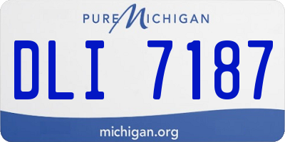 MI license plate DLI7187