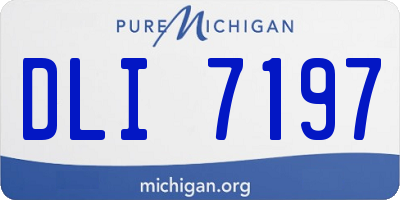 MI license plate DLI7197
