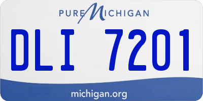 MI license plate DLI7201
