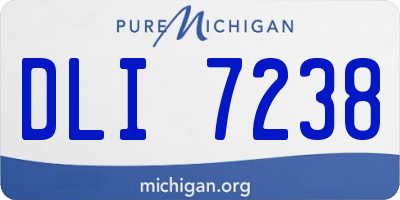 MI license plate DLI7238
