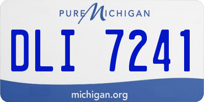 MI license plate DLI7241