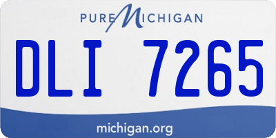 MI license plate DLI7265
