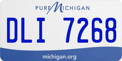 MI license plate DLI7268