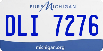 MI license plate DLI7276