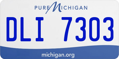 MI license plate DLI7303