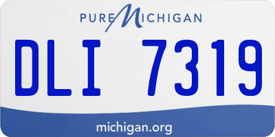 MI license plate DLI7319