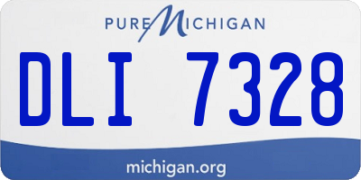 MI license plate DLI7328