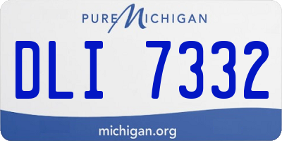 MI license plate DLI7332