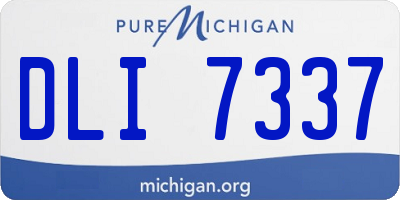 MI license plate DLI7337