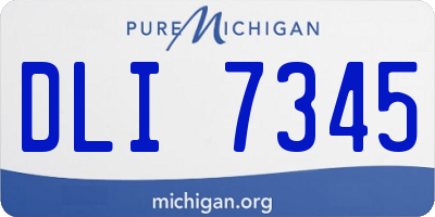 MI license plate DLI7345