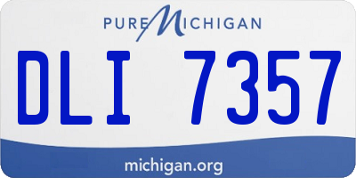 MI license plate DLI7357