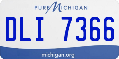 MI license plate DLI7366