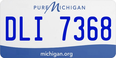 MI license plate DLI7368