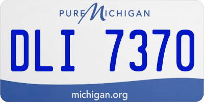 MI license plate DLI7370