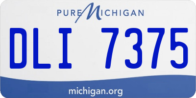 MI license plate DLI7375
