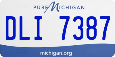 MI license plate DLI7387