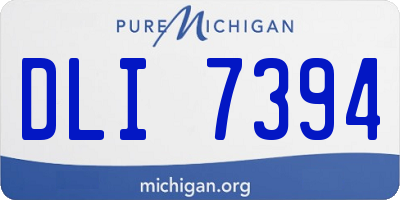 MI license plate DLI7394