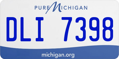 MI license plate DLI7398
