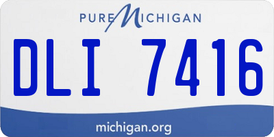MI license plate DLI7416