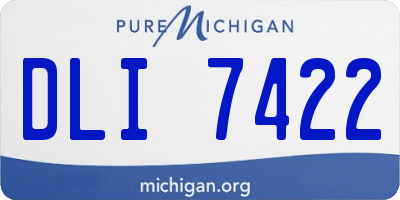 MI license plate DLI7422