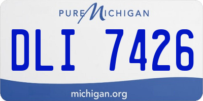 MI license plate DLI7426