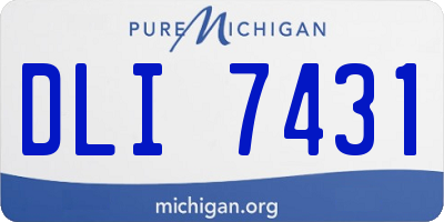 MI license plate DLI7431